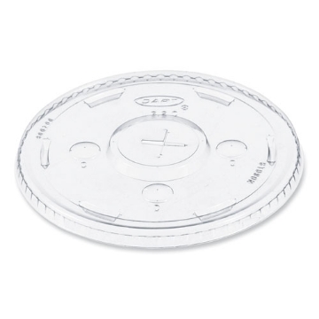 Picture of Straw-Slot Cold Cup Lids, Fits 30 Oz To 32 Oz Cups, Clear, 50/sleeve, 20 Sleeves/carton