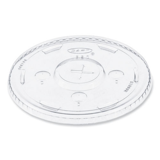 Picture of Straw-Slot Cold Cup Lids, Fits 30 Oz To 32 Oz Cups, Clear, 50/sleeve, 20 Sleeves/carton