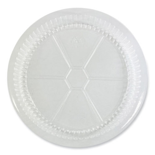 Picture of Round Aluminum To-Go Container Lids, Dome Lid, 9", Clear, Plastic, 500/carton