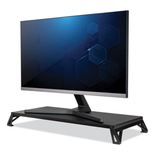Picture of Lo Riser Monitor Stand, For 32" Monitors, 24" X 11" X 2" To 3", Black, Supports 30 Lb
