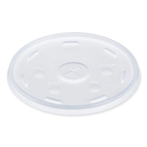 Picture of Lids For Foam Cups And Containers, Fits 32 Oz, 44 Oz, 60 Oz Cups, Translucent, 1,000/carton