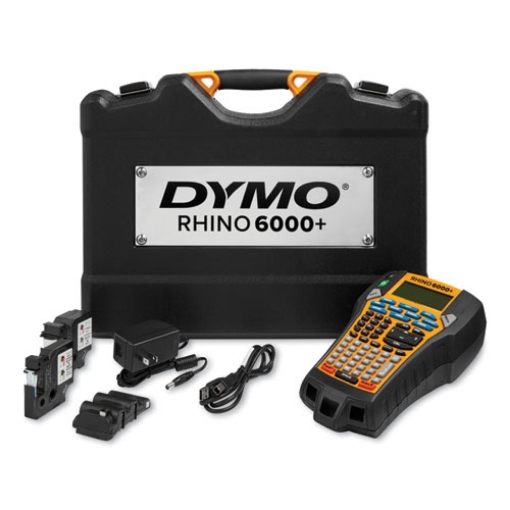 Picture of Rhino 6000+ Industrial Label Maker With Carry Case, 0.4"/s Print Speed, 5.4 X 2.5 X 9.7