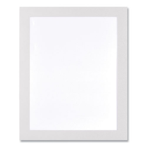 Picture of Self Adhesive Sign Holders, 8.5 x 11 Insert, Clear with White Border, 2/Pack