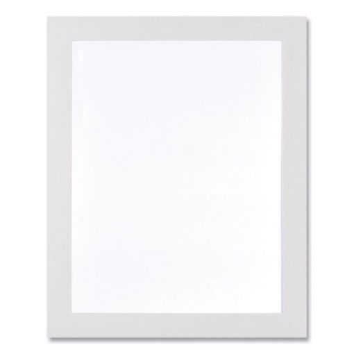 Picture of Self Adhesive Sign Holders, 11 x 17, Clear with White Border, 2/Pack