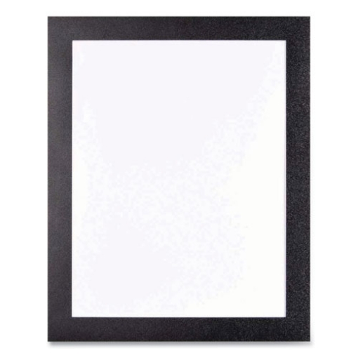 Picture of Self Adhesive Sign Holders, 11 x 17 Insert, Clear with Black Border, 2/Pack