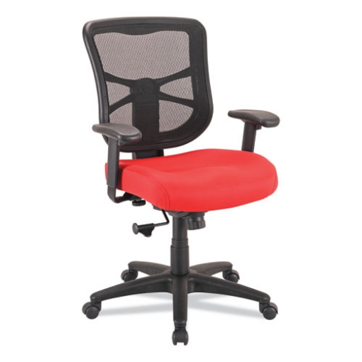 Picture of Alera Elusion Series Mesh Mid-Back Swivel/Tilt Chair, Supports Up to 275 lb, 17.9" to 21.8" Seat Height, Red