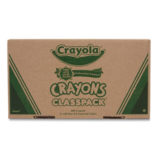 Picture of Classpack Regular Crayons, 8 Colors, 800/box