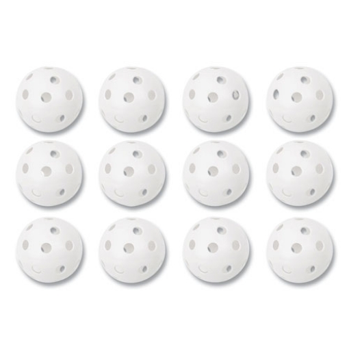 Picture of Plastic Baseballs, 9" Diameter, White, 12/set