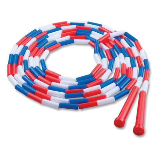 Picture of Segmented Plastic Jump Rope, 16 Ft, Red/blue/white