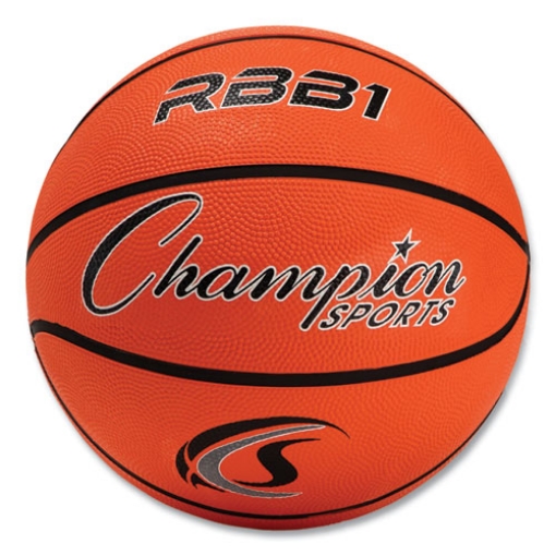 Picture of Rubber Sports Ball, For Basketball, No. 7 Size, Official Size, Orange