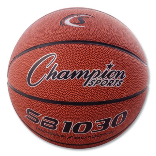 Picture of Composite Basketball, Official Intermediate Size, Brown