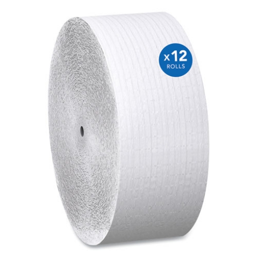 Picture of Essential Coreless JRT, Septic Safe, 1-Ply, White, 3.75 x 2,300 ft, 12 Rolls/Carton