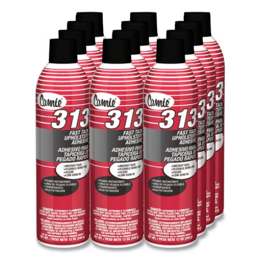 Picture of 313 Fast Tack Upholstery Adhesive, 12 oz Aerosol Spray, Dries Clear, Dozen