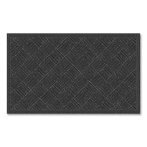 Picture of Ecomat Crosshatch Entry Mat, 36 x 60, Charcoal