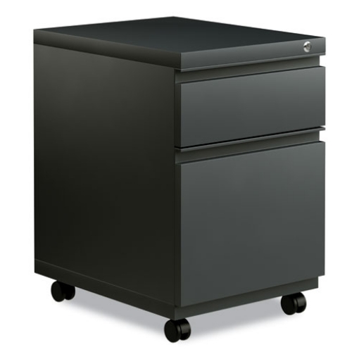 Picture of File Pedestal With Full-Length Pull, Left Or Right, 2-Drawers: Box/file, Legal/letter, Charcoal, 14.96" X 19.29" X 21.65"