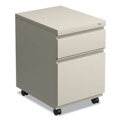 Picture of File Pedestal With Full-Length Pull, Left Or Right, 2-Drawers: Box/file, Legal/letter, Putty, 14.96" X 19.29" X 21.65"