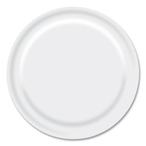 Picture of Paper Dinnerware, Plate, 9" Diameter, White, 1,000/Carton