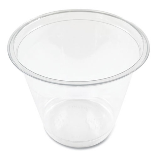 Picture of clear plastic cold cups, squat, 9 oz, pet, 1,000/ carton