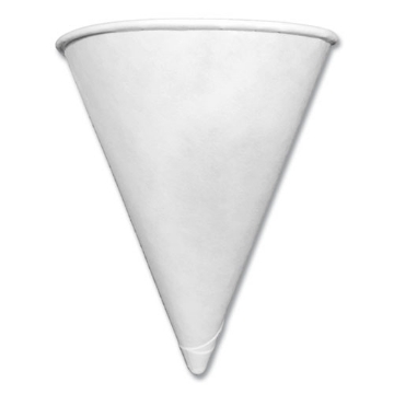 Picture of Paper Cone Cups, 3.2 oz, White, 5,000/Carton