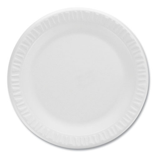 Picture of Concorde Non-Laminated Foam Plates, 9" Dia, White, 125/pack