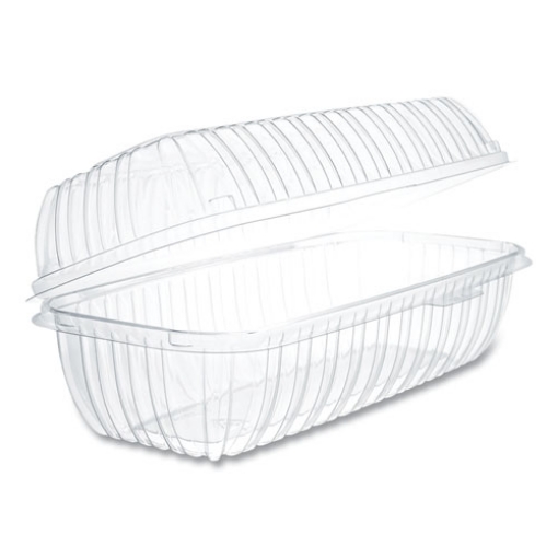 Picture of Showtime Clear Hinged Containers, Hoagie Container, 29.9 oz, 5.1 x 9.9 x 3.5, Clear, Plastic, 100/Bag 2 Bags/Carton