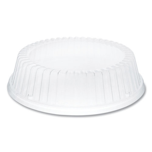 Picture of Dome Covers for Dinnerware, For 9" Foam Plates, Clear, Plastic, 125/Bag, 4/Bags Carton