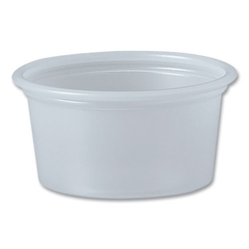 Picture of POLYSTYRENE PORTION CUPS, 0.75 OZ, TRANSLUCENT, 2,500/CARTON