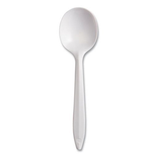 Picture of Style Setter Mediumweight Plastic, Spoons, White, 5.6", 1000/carton