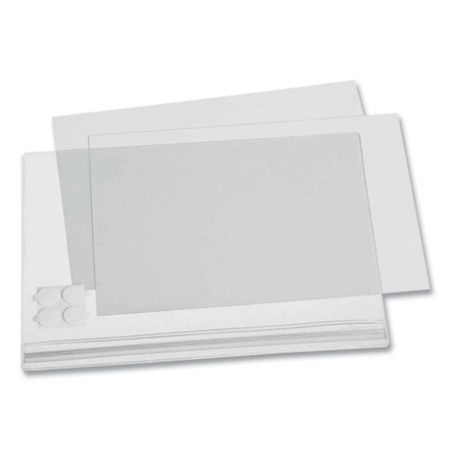 Picture of Self-Adhesive Water-Resistant Sign Holder, 8.5 x 11, Clear Frame, 5/Pack