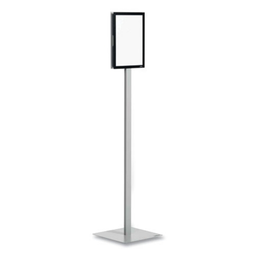 Picture of Info Stand Basic Floor Stand, 51.57" Tall, Black Stand, 8.5 x 11 Face