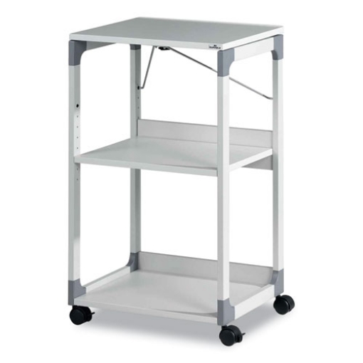 Picture of 3-Tier Multimedia Trolley for Projectors, Metal, 3 Shelves, 20 x 17 x 34.75, Gray