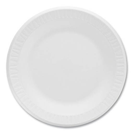 Picture of Concorde Foam Plate, 10.25" Dia, White, 125/pack, 4 Packs/carton