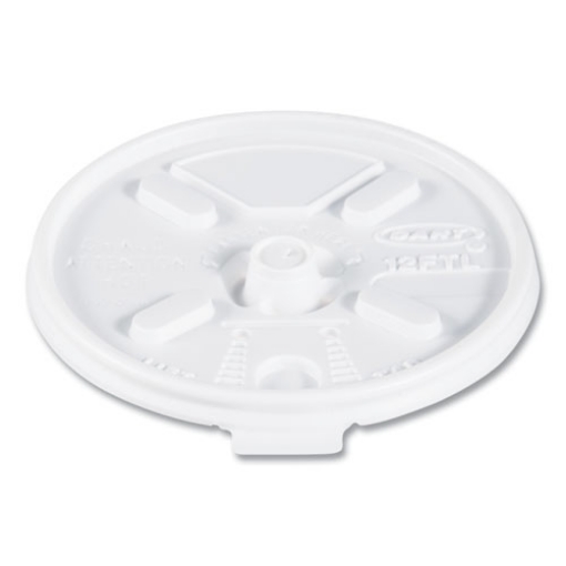 Picture of Lift N' Lock Plastic Hot Cup Lids, Fits 10 Oz To 14 Oz Cups, White, 1,000/carton