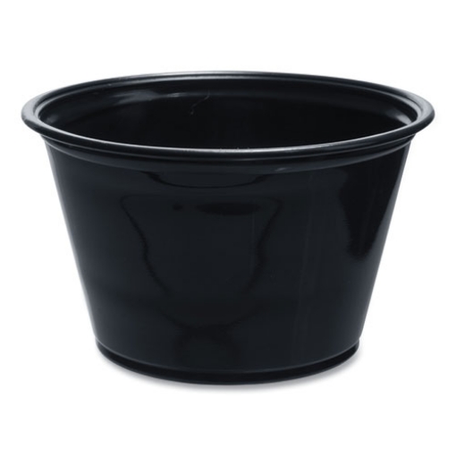 Picture of Conex Complements Portion/medicine Cups, 4 Oz, Black, 125/bag, 20 Bags/carton