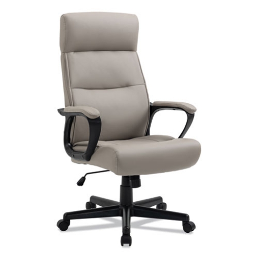 Picture of Alera Oxnam Series High-Back Task Chair, Supports Up to 275 lbs, 17.56" to 21.38" Seat Height, Tan Seat/Back, Black Base