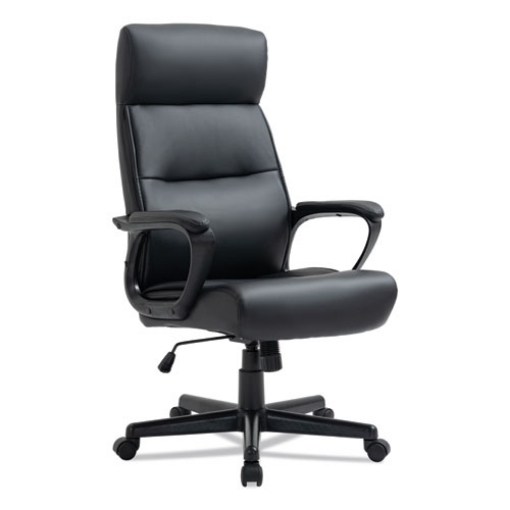 Picture of Alera Oxnam Series High-Back Task Chair, Supports Up to 275 lbs, 17.56" to 21.38" Seat Height, Black Seat/Back, Black Base