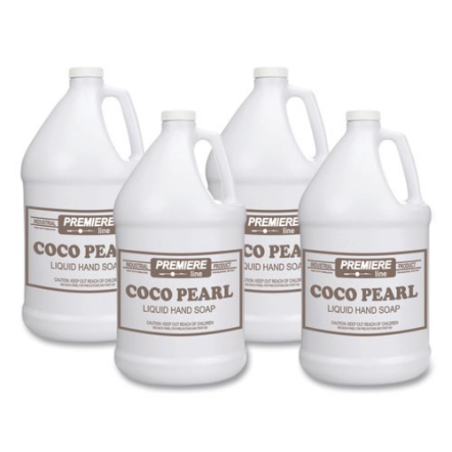 Picture of Coco Pearl Liquid Hand Soap, Coconut Scent, 128 oz Bottle, 4/Carton