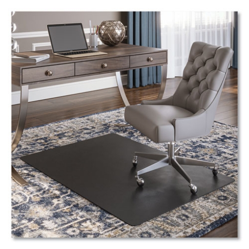 Picture of EconoMat Carpet Chair Mat, Rectangular, 36 x 48, Black, Ships in 4-6 Business Days