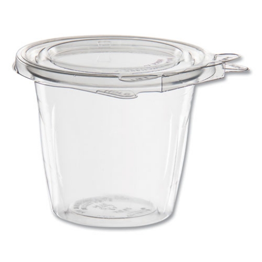 Picture of SafeSeal Tamper-Resistant, Tamper Evident Bowls, Flat Lid, 12 oz, 4.36 x 8.84 x 3.51, Clear, Plastic, 256/Carton