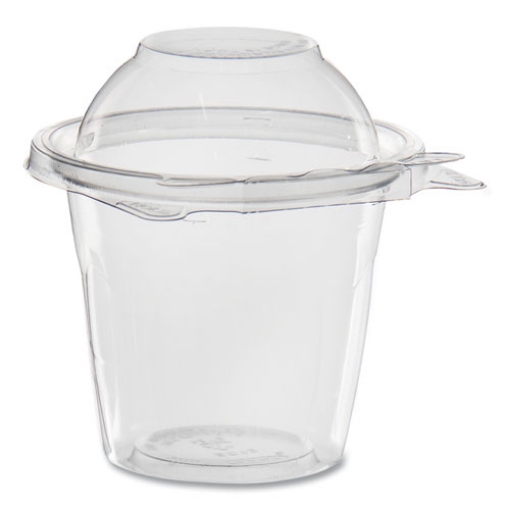 Picture of SafeSeal Tamper-Resistant, Tamper Evident Bowls, Dome Lid, 12 oz, 4.36 x 8.84 x 4.52, Clear, Plastic, 256/Carton