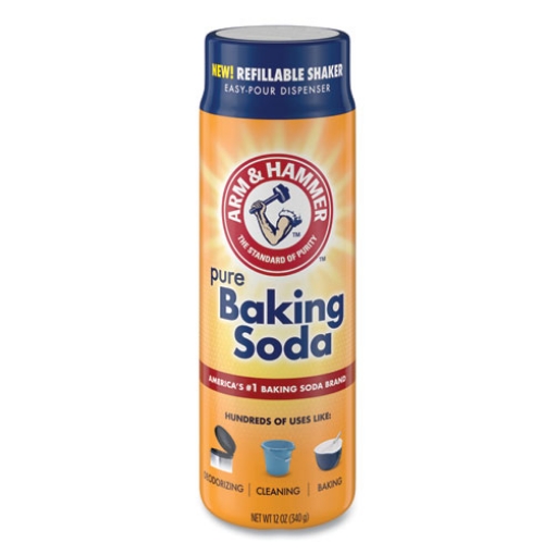 Picture of Baking Soda, 12 oz Refillable Shaker Canister, 6/Carton