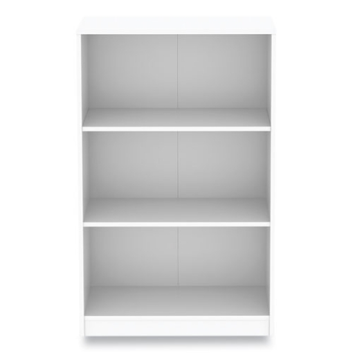 Picture of Three-Shelf Bookcase, 27.56" x 11.42" x 44.33", White