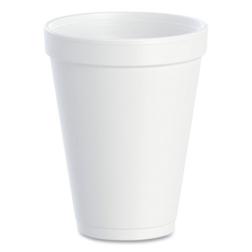 Picture of Foam Drink Cups, 12 Oz, White, 25/bag, 40 Bags/carton