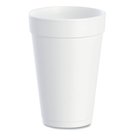 Picture of Foam Drink Cups, 16 Oz, White, 25/bag, 20 Bags/carton