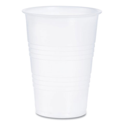 Picture of HIGH-IMPACT POLYSTYRENE COLD CUPS, 10 OZ, TRANSLUCENT, 100 CUPS/SLEEVE, 25 SLEEVES/CARTON