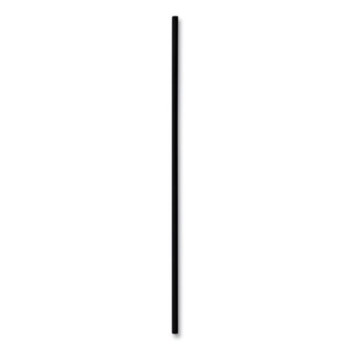Picture of Cocktail Straws, 8", Polypropylene, Black, 5,000/carton