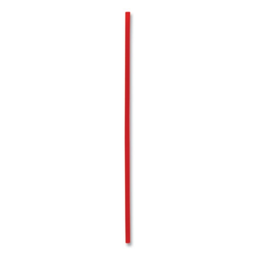 Picture of Single-Tube Stir-Straws,5.25", Polypropylene, Red, 1,000/pack, 10 Packs/carton