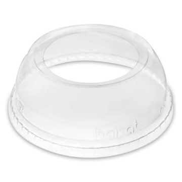 Picture of PET Lids, Wide Opening Dome, Fits 12 oz to 24 oz Cold Cups, Clear, 1,000/Carton