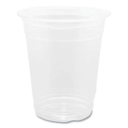 Picture of PET Plastic Cups, 92 mm Rim Diameter, 12 oz, Clear, 1,000/Carton