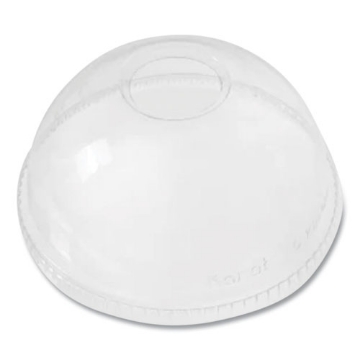 Picture of PET Lids, Dome Lid, Fits 12 oz to 24 oz Cold Cups, Clear, 1,000/Carton